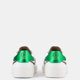 Ruby - Metallic Green / Leopard Trim