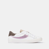 Ruby - Metallic Pink / Leopard Trim