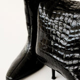 Bettina - Black Croc