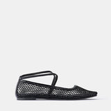 Isabella - Black Cotton Net