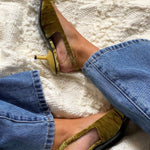 Our daily dose of colour @mattiegouman styles the Cecilia Pumps. ❤️ Last sizes remaining online! 

#DOFSTUDIOS