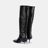 Bettina - Black Croc