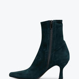 Nadine - Green Stretch Suede
