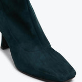 Nadine - Green Stretch Suede